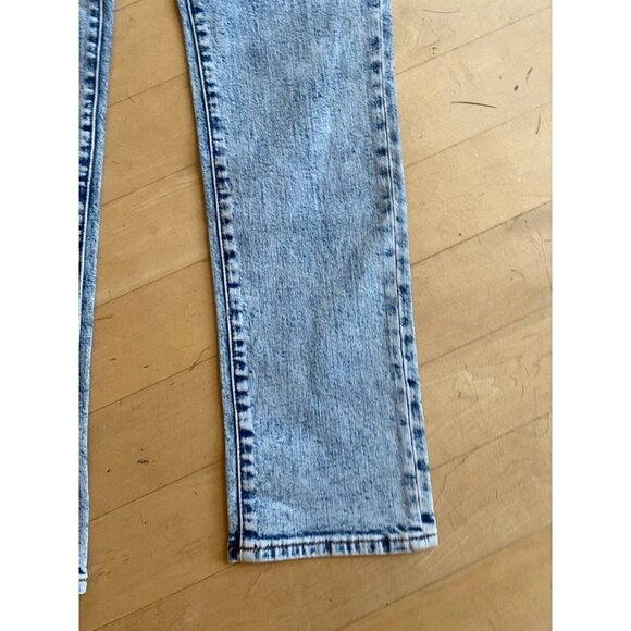 six week Residency BNWOT  slim straight jeans sz 31 button fly acid indigo - Picture 3 of 10